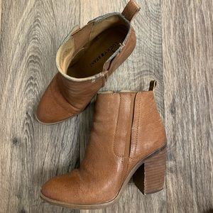 Basic Brown Leather Booties